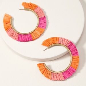 Stella Dot Ombré Raffia Earrings
